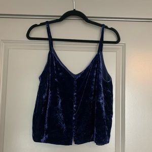 Madewell velvet tank sz 6
